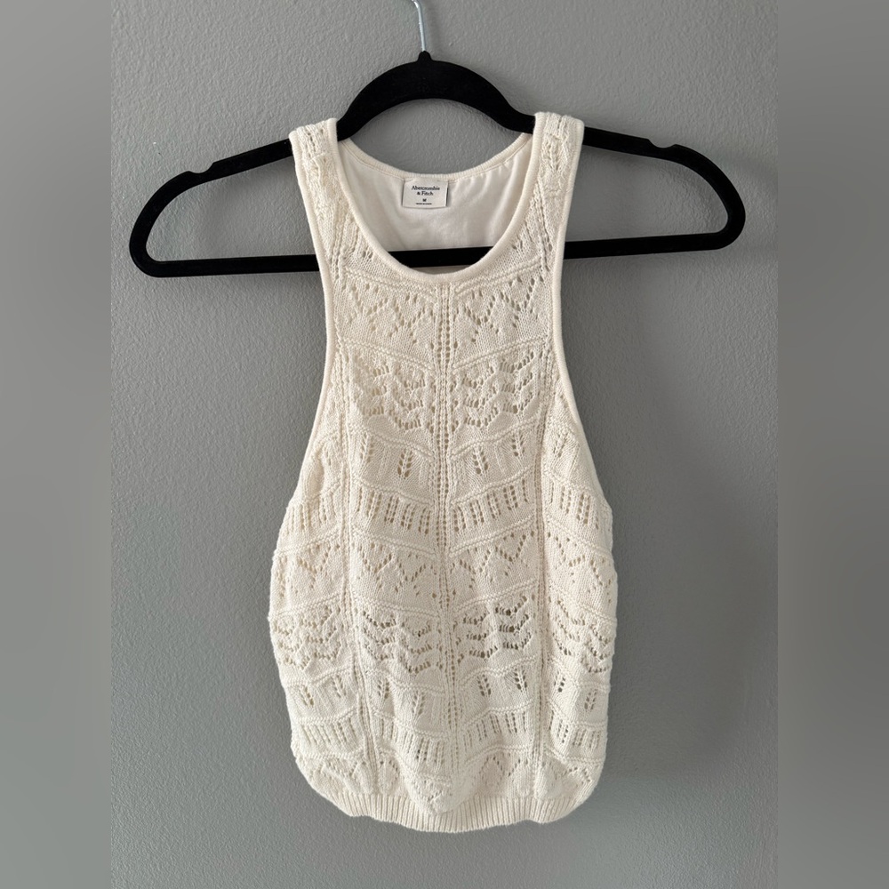 NWT Abercrombie & Fitch Ivory Knit Top